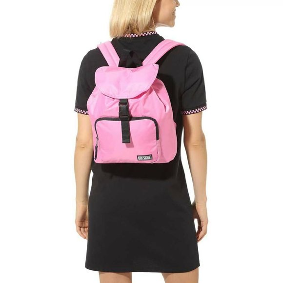 Vans Off The Wall Pink Geo Mini Backpack - Picture 3 of 8